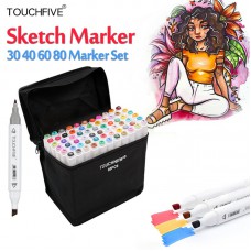 Touchfive 60er Farbe Twin Marker Stifte Schüler Set
