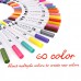  60 Farben Pinselstift Set mit zwei Spitzen Aquarellstifte Aquarell 